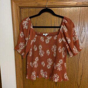 Madewell Smocked Top